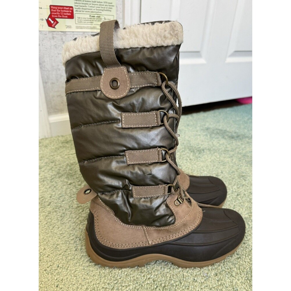 PAJAR Winter Snow Women’s Ski Boots Lace Up Size 39 In US 9 Brown Tan